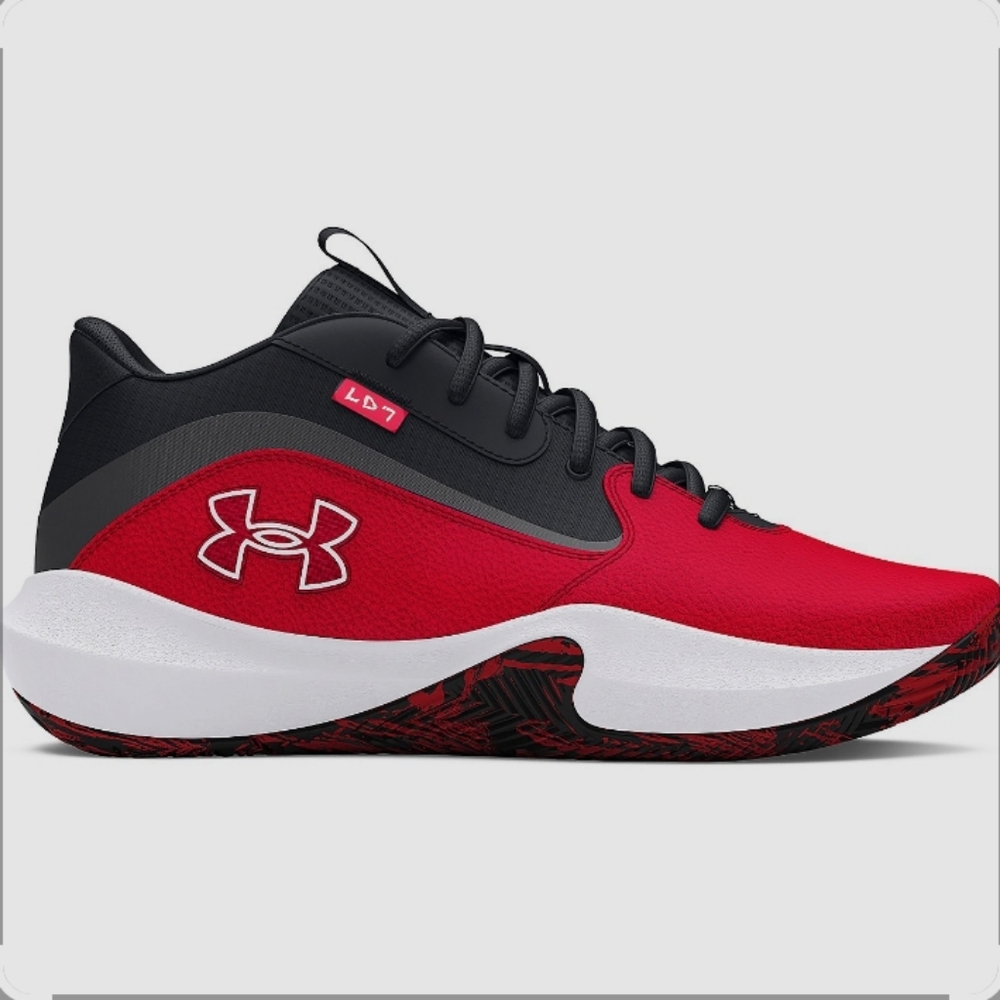 Under Armour Kids' Red and Black Sneakers
